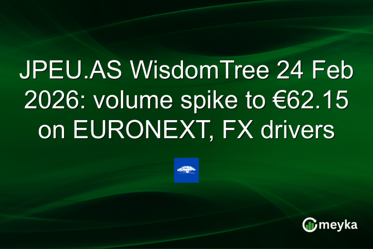 JPEU.AS WisdomTree 24 Feb 2026: volume spike to €62.15 on EURONEXT, FX drivers