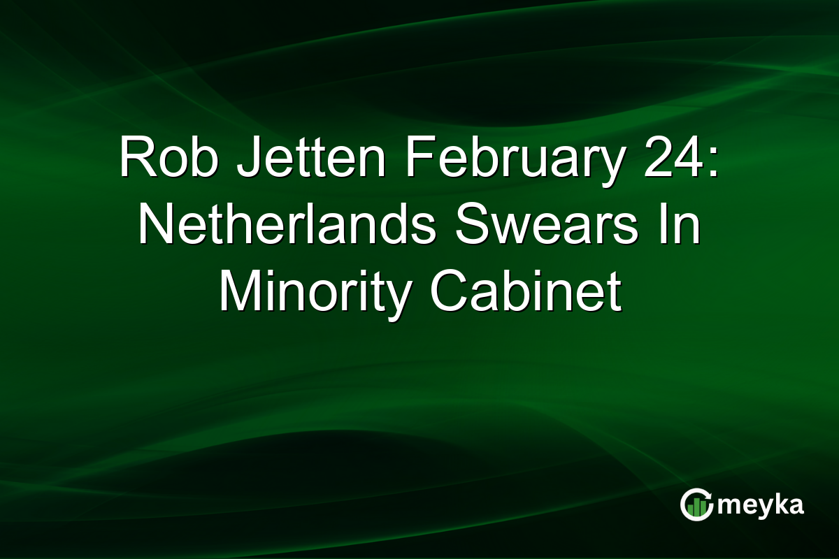 Rob Jetten February 24: Netherlands Swears In Minority Cabinet