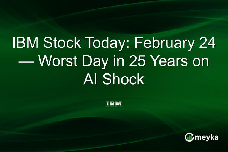 IBM Stock Today: February 24 — Worst Day in 25 Years on AI Shock