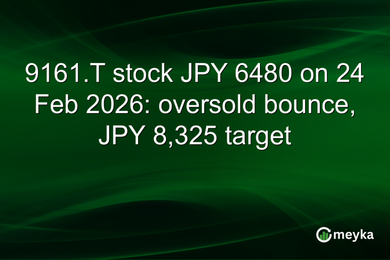 9161.T stock JPY 6480 on 24 Feb 2026: oversold bounce, JPY 8,325 target