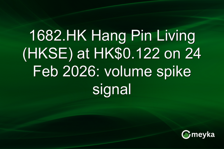 1682.HK Hang Pin Living (HKSE) at HK$0.122 on 24 Feb 2026: volume spike signal