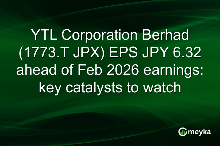 YTL Corporation Berhad (1773.T JPX) EPS JPY 6.32 ahead of Feb 2026 earnings: key catalysts to watch