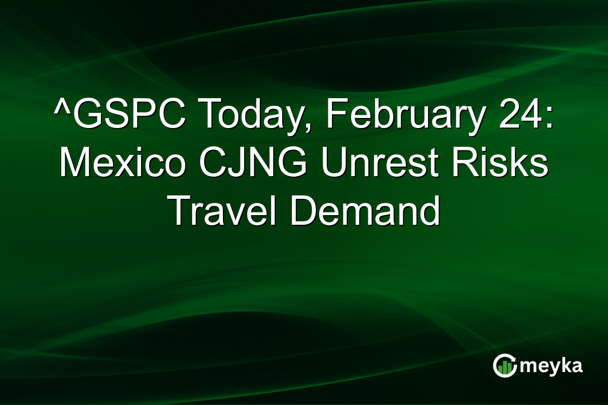 ^GSPC Today, February 24: Mexico CJNG Unrest Risks Travel Demand