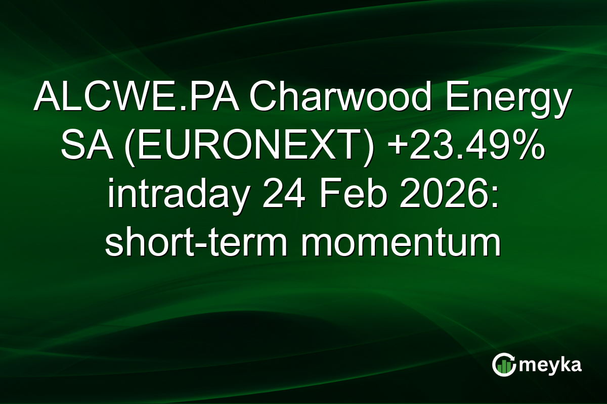 ALCWE.PA Charwood Energy SA (EURONEXT) +23.49% intraday 24 Feb 2026: short-term momentum