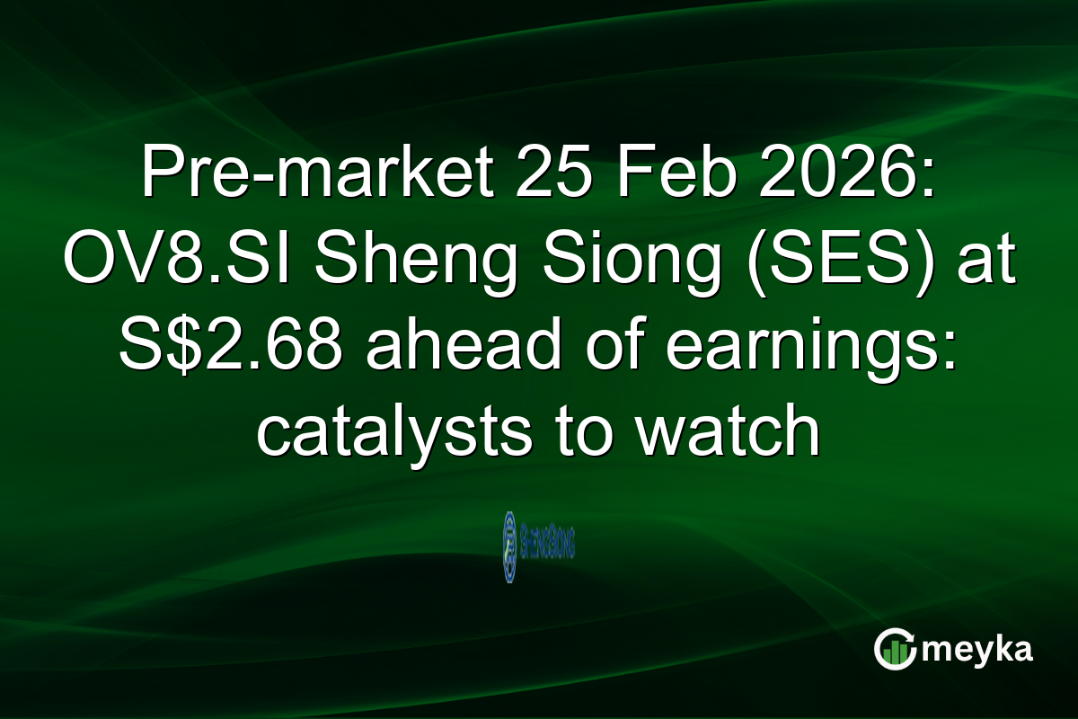 Pre-market 25 Feb 2026: OV8.SI Sheng Siong (SES) at S$2.68 ahead of earnings: catalysts to watch