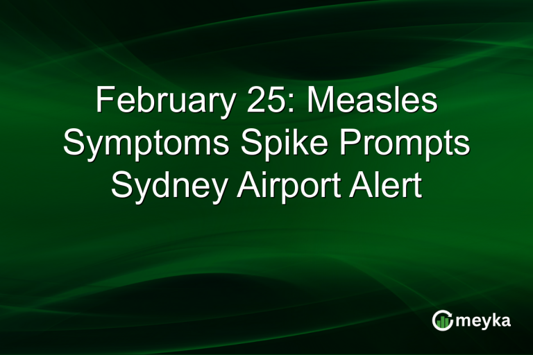 February 25: Measles Symptoms Spike Prompts Sydney Airport Alert