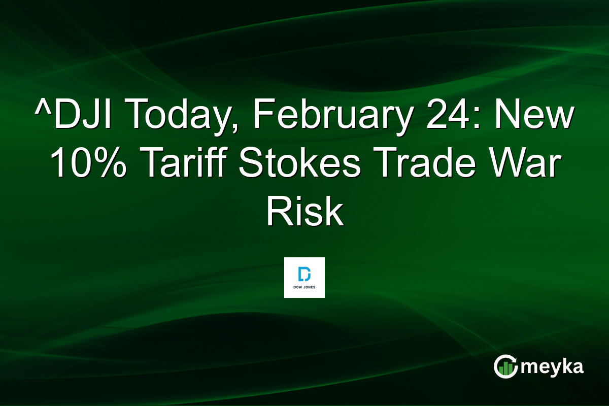 ^DJI Today, February 24: New 10% Tariff Stokes Trade War Risk