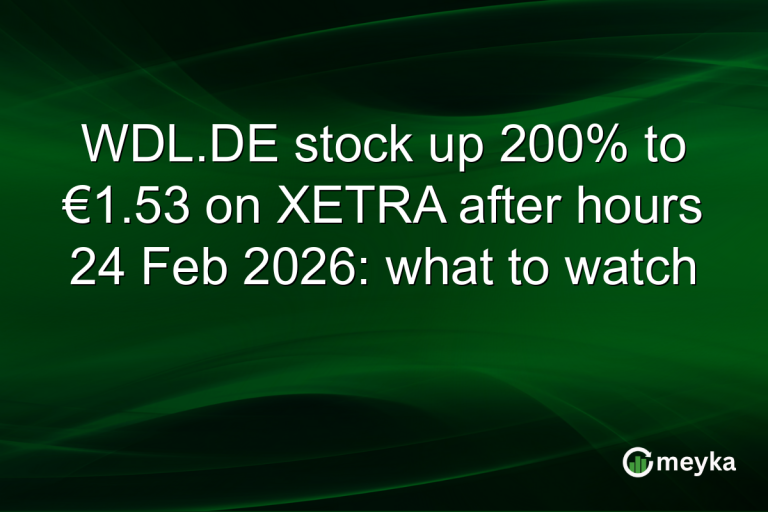 WDL.DE stock up 200% to €1.53 on XETRA after hours 24 Feb 2026: what to watch