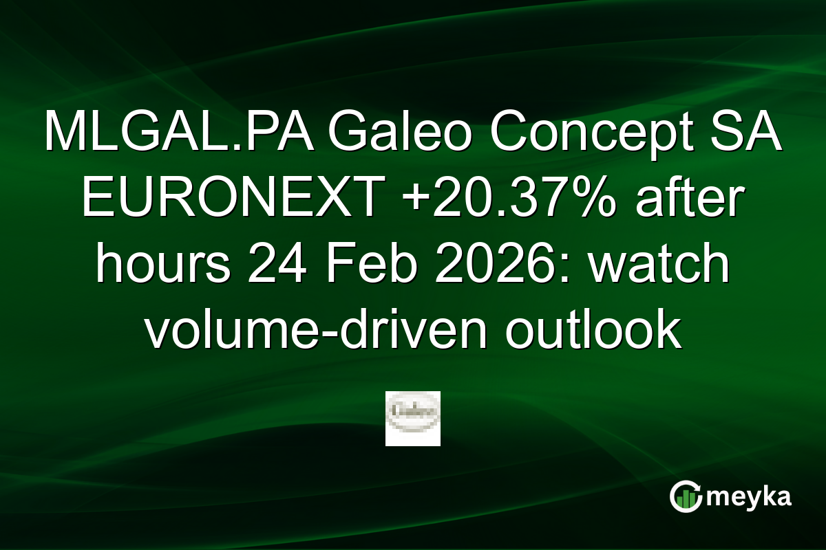 MLGAL.PA Galeo Concept SA EURONEXT +20.37% after hours 24 Feb 2026: watch volume-driven outlook