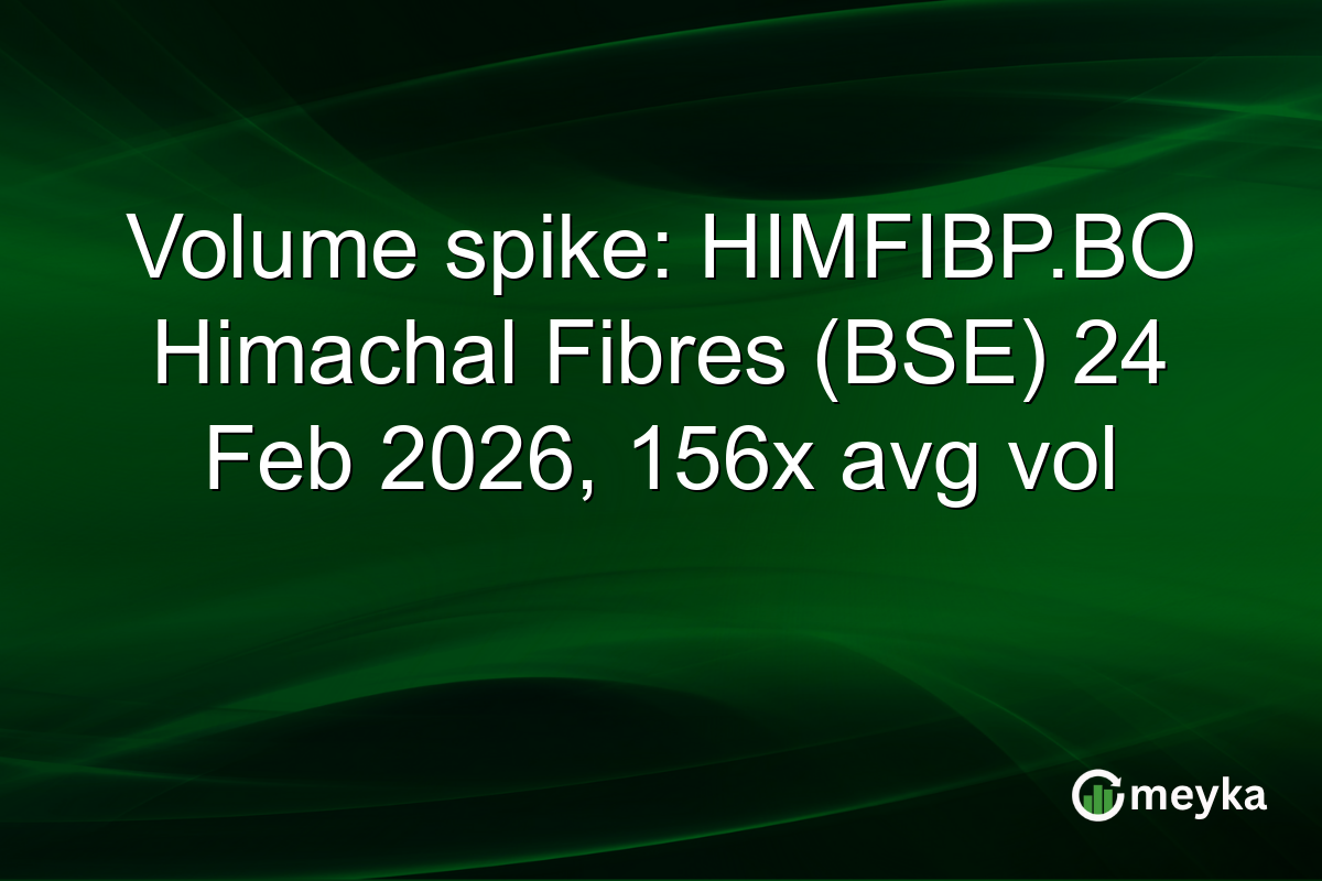 Volume spike: HIMFIBP.BO Himachal Fibres (BSE) 24 Feb 2026, 156x avg vol