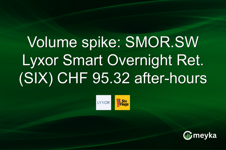 Volume spike: SMOR.SW Lyxor Smart Overnight Ret. (SIX) CHF 95.32 after-hours