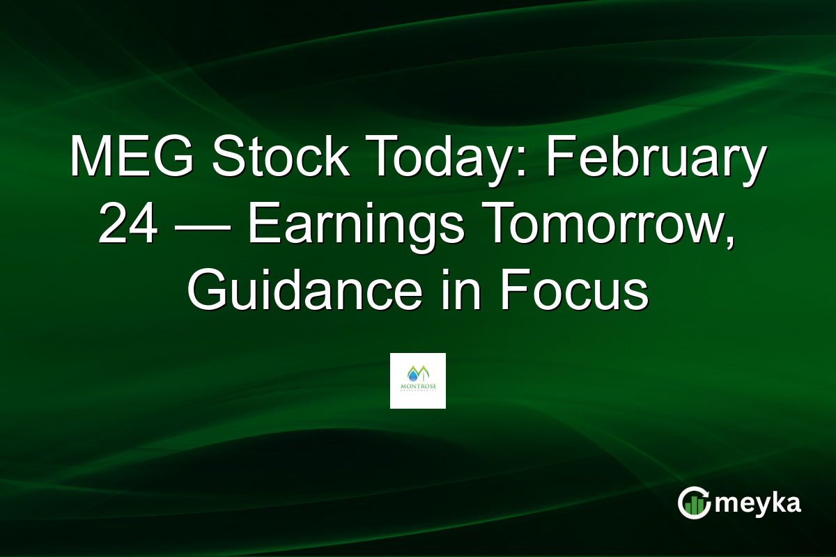 MEG Stock Today: February 24 — Earnings Tomorrow, Guidance in Focus