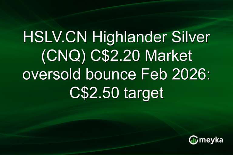 HSLV.CN Highlander Silver (CNQ) C$2.20 Market oversold bounce Feb 2026: C$2.50 target
