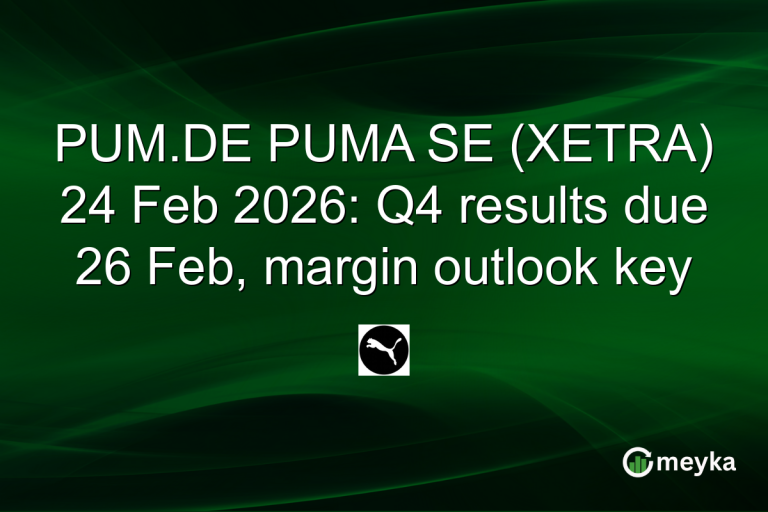 PUM.DE PUMA SE (XETRA) 24 Feb 2026: Q4 results due 26 Feb, margin outlook key