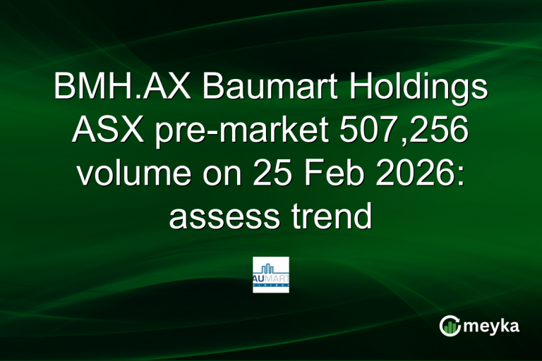 BMH.AX Baumart Holdings ASX pre-market 507,256 volume on 25 Feb 2026: assess trend