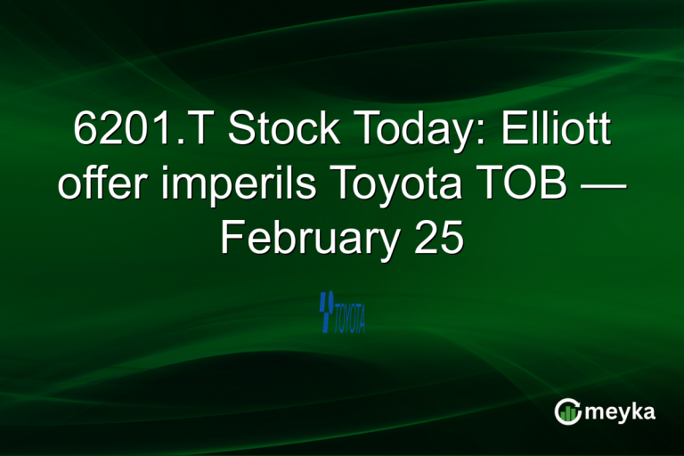 6201.T Stock Today: Elliott offer imperils Toyota TOB — February 25