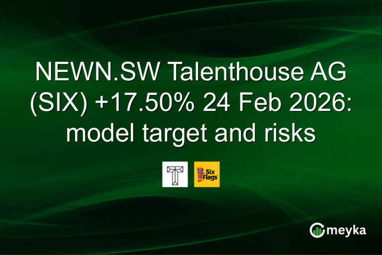 NEWN.SW Talenthouse AG (SIX) +17.50% 24 Feb 2026: model target and risks