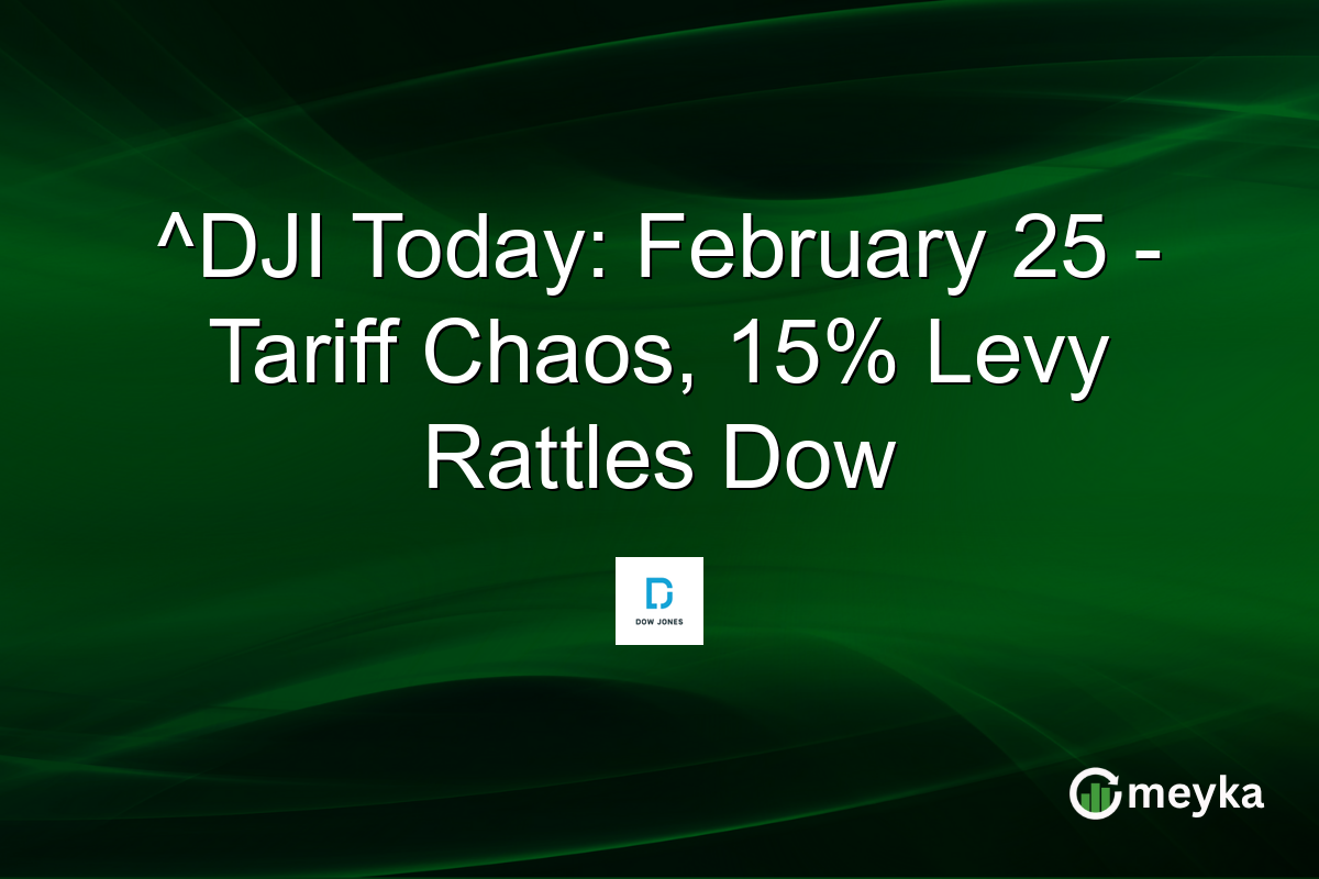 ^DJI Today: February 25 – Tariff Chaos, 15% Levy Rattles Dow