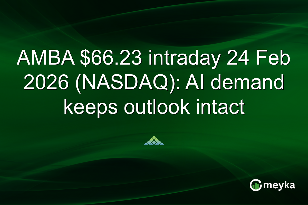 AMBA $66.23 intraday 24 Feb 2026 (NASDAQ): AI demand keeps outlook intact