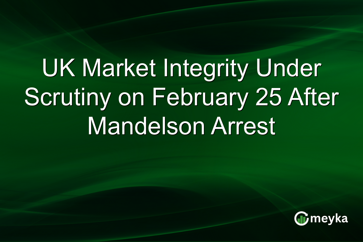 UK Market Integrity Under Scrutiny on February 25 After Mandelson Arrest