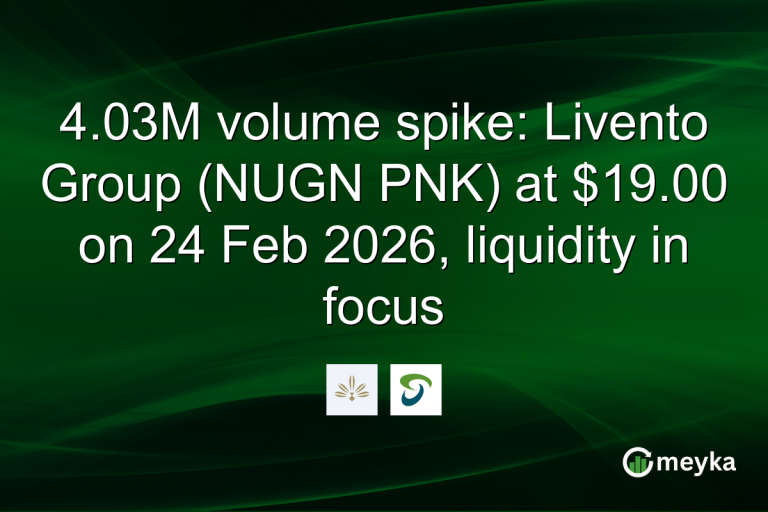 4.03M volume spike: Livento Group (NUGN PNK) at $19.00 on 24 Feb 2026, liquidity in focus