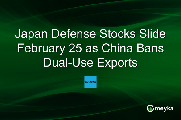 Japan Defense Stocks Slide February 25 as China Bans Dual-Use Exports