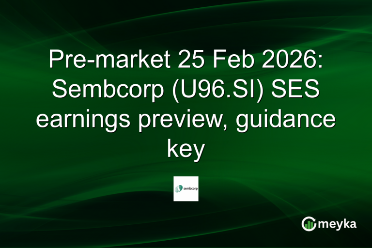 Pre-market 25 Feb 2026: Sembcorp (U96.SI) SES earnings preview, guidance key