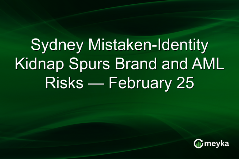 Sydney Mistaken-Identity Kidnap Spurs Brand and AML Risks — February 25