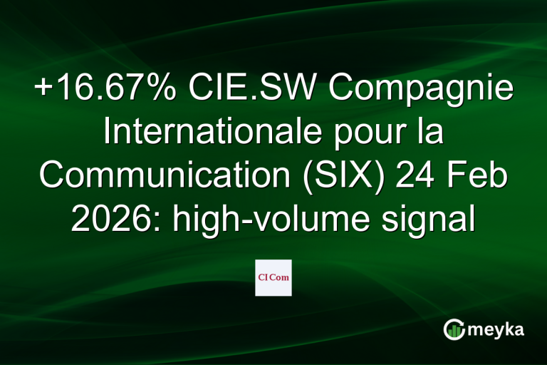 +16.67% CIE.SW Compagnie Internationale pour la Communication (SIX) 24 Feb 2026: high-volume signal