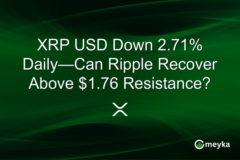 XRP USD Down 2.71% Daily—Can Ripple Recover Above $1.76 Resistance?