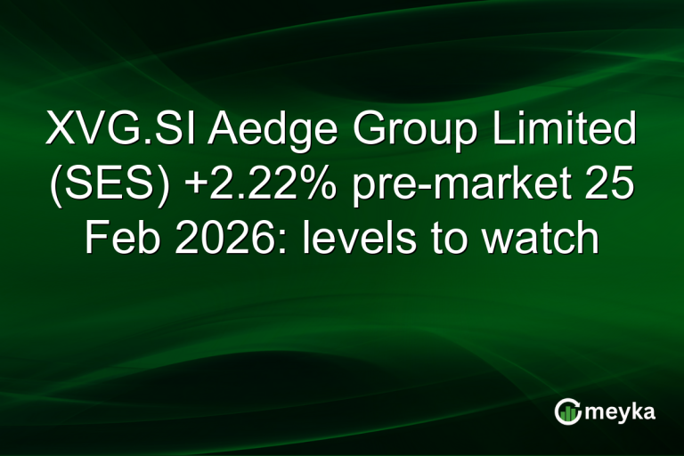 XVG.SI Aedge Group Limited (SES) +2.22% pre-market 25 Feb 2026: levels to watch