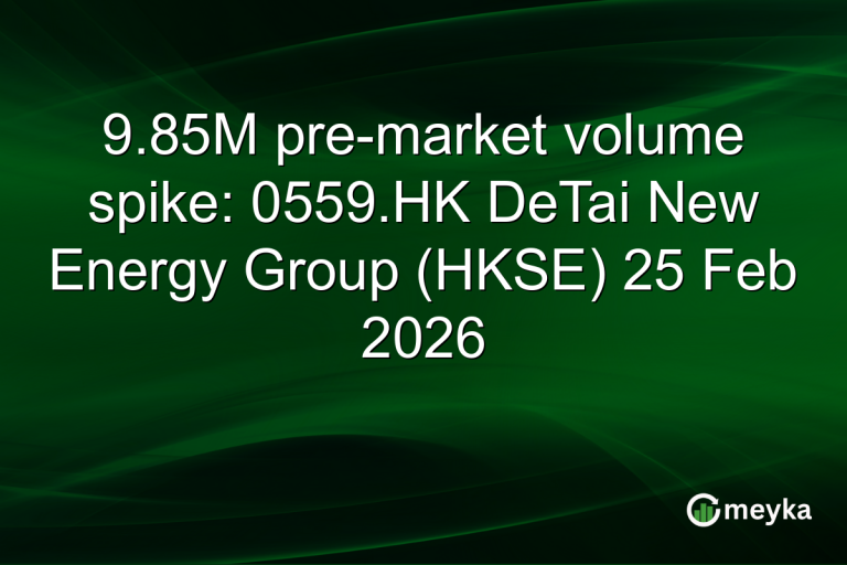 9.85M pre-market volume spike: 0559.HK DeTai New Energy Group (HKSE) 25 Feb 2026