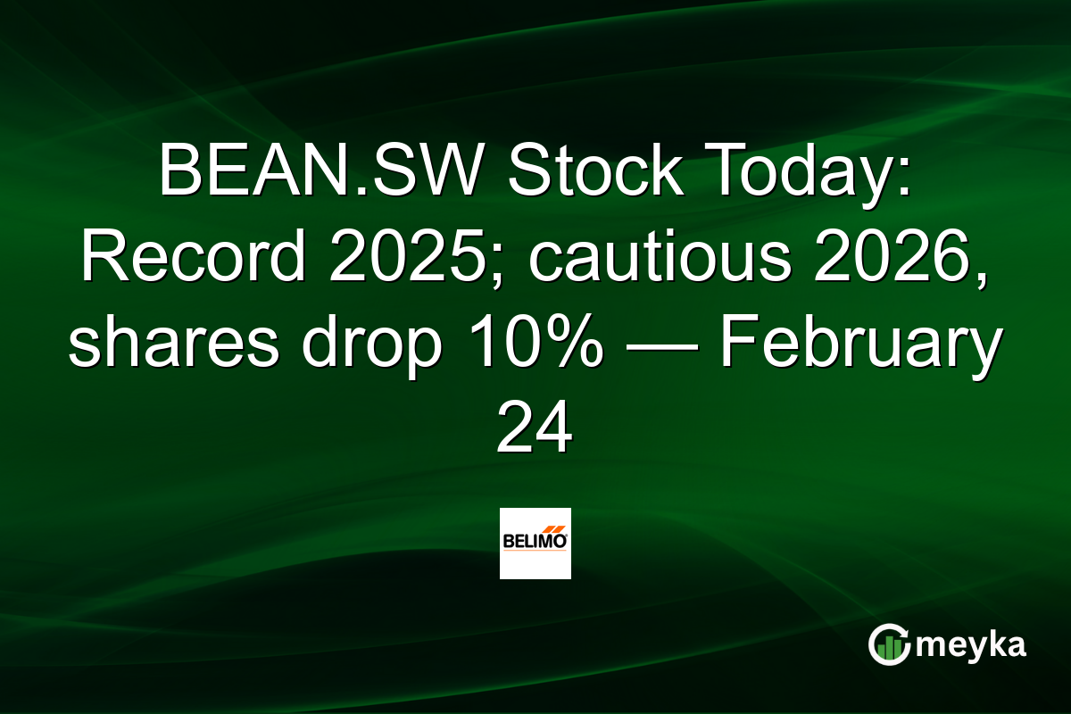 BEAN.SW Stock Today: Record 2025; cautious 2026, shares drop 10% — February 24
