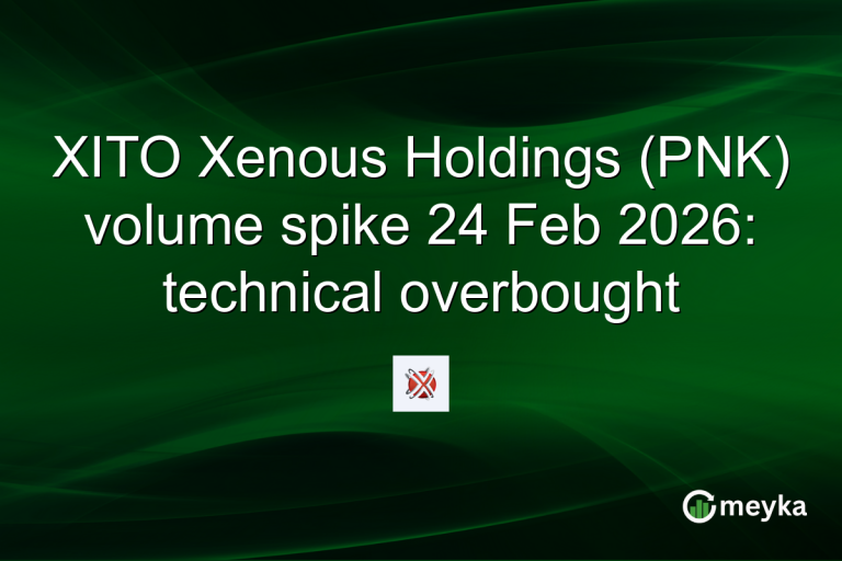 XITO Xenous Holdings (PNK) volume spike 24 Feb 2026: technical overbought