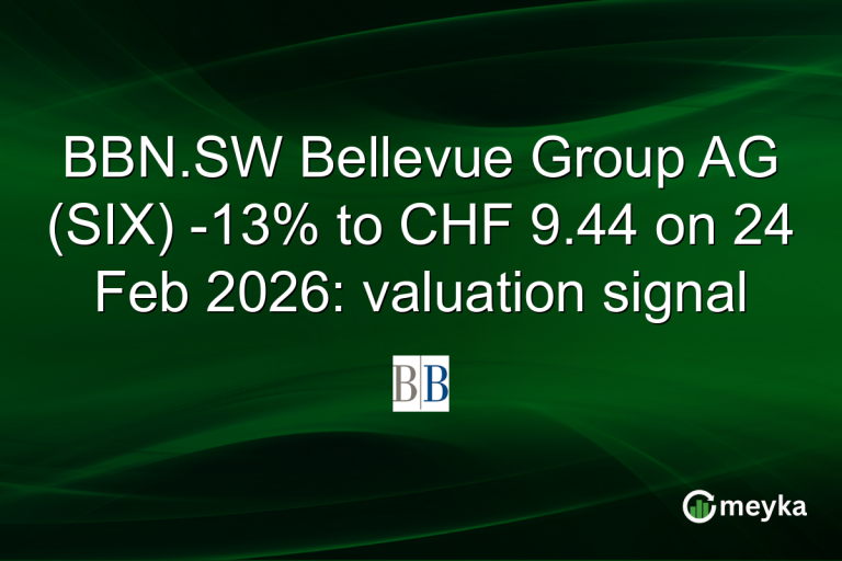 BBN.SW Bellevue Group AG (SIX) -13% to CHF 9.44 on 24 Feb 2026: valuation signal