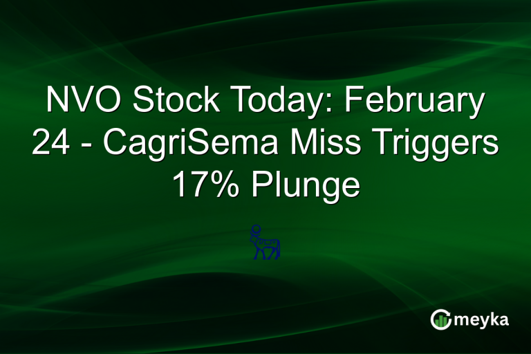 NVO Stock Today: February 24 - CagriSema Miss Triggers 17% Plunge