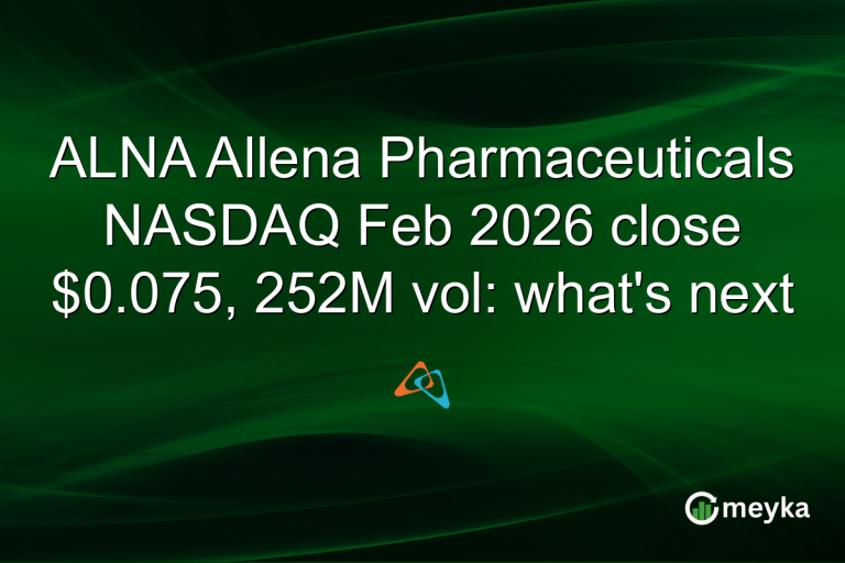 ALNA Allena Pharmaceuticals NASDAQ Feb 2026 close $0.075, 252M vol: what's next