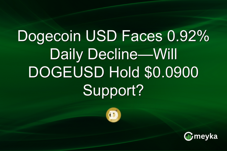 Dogecoin USD Faces 0.92% Daily Decline—Will DOGEUSD Hold $0.0900 Support?