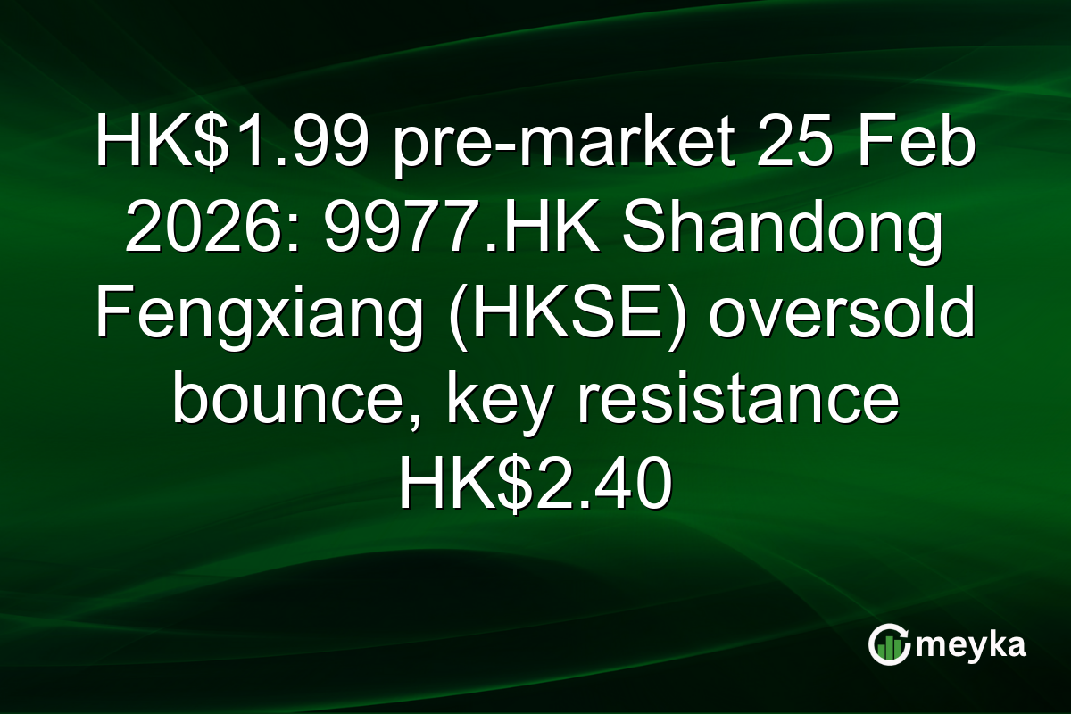 HK$1.99 pre-market 25 Feb 2026: 9977.HK Shandong Fengxiang (HKSE) oversold bounce, key resistance HK$2.40