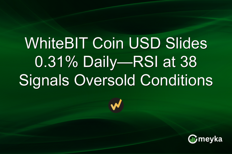 WhiteBIT Coin USD Slides 0.31% Daily—RSI at 38 Signals Oversold Conditions