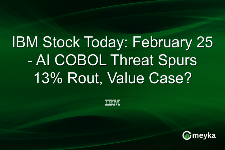 IBM Stock Today: February 25 - AI COBOL Threat Spurs 13% Rout, Value Case?