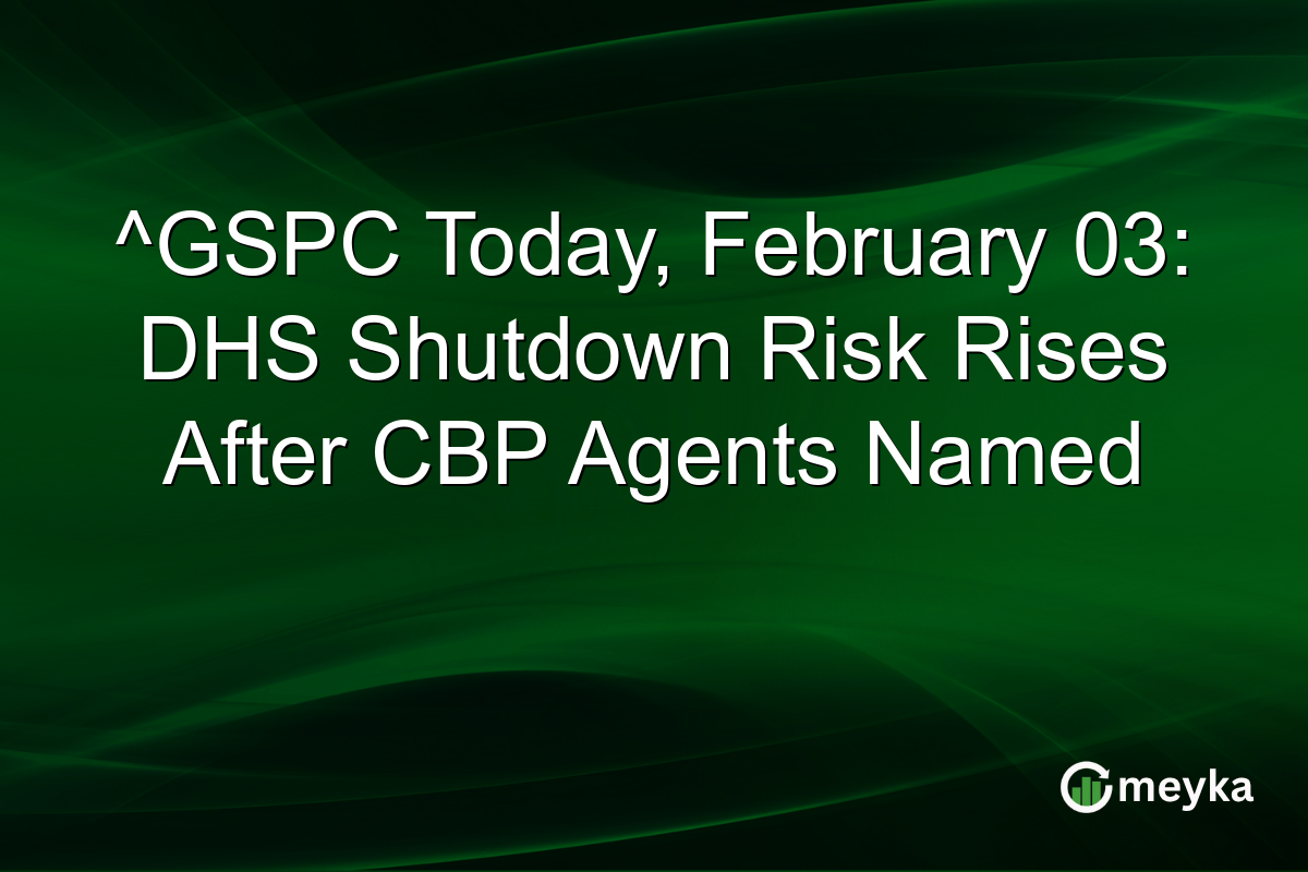 ^GSPC Today, February 03: DHS Shutdown Risk Rises After CBP Agents Named