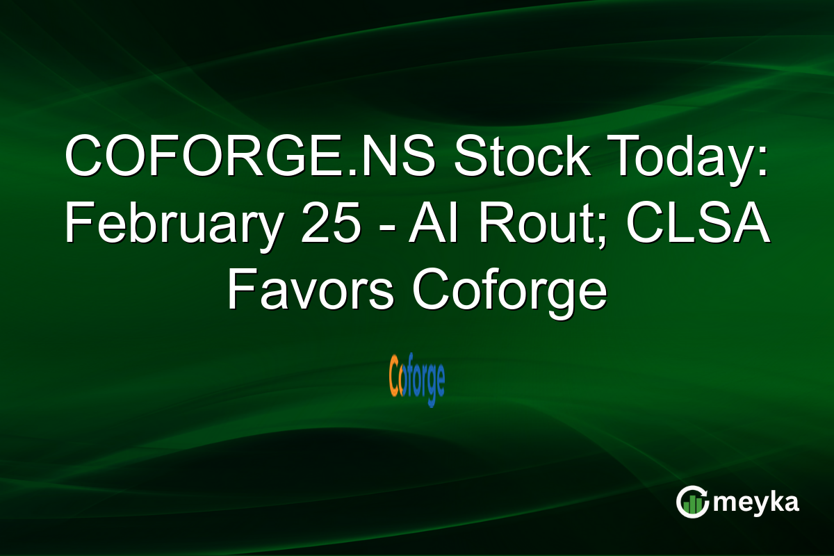 COFORGE.NS Stock Today: February 25 – AI Rout; CLSA Favors Coforge