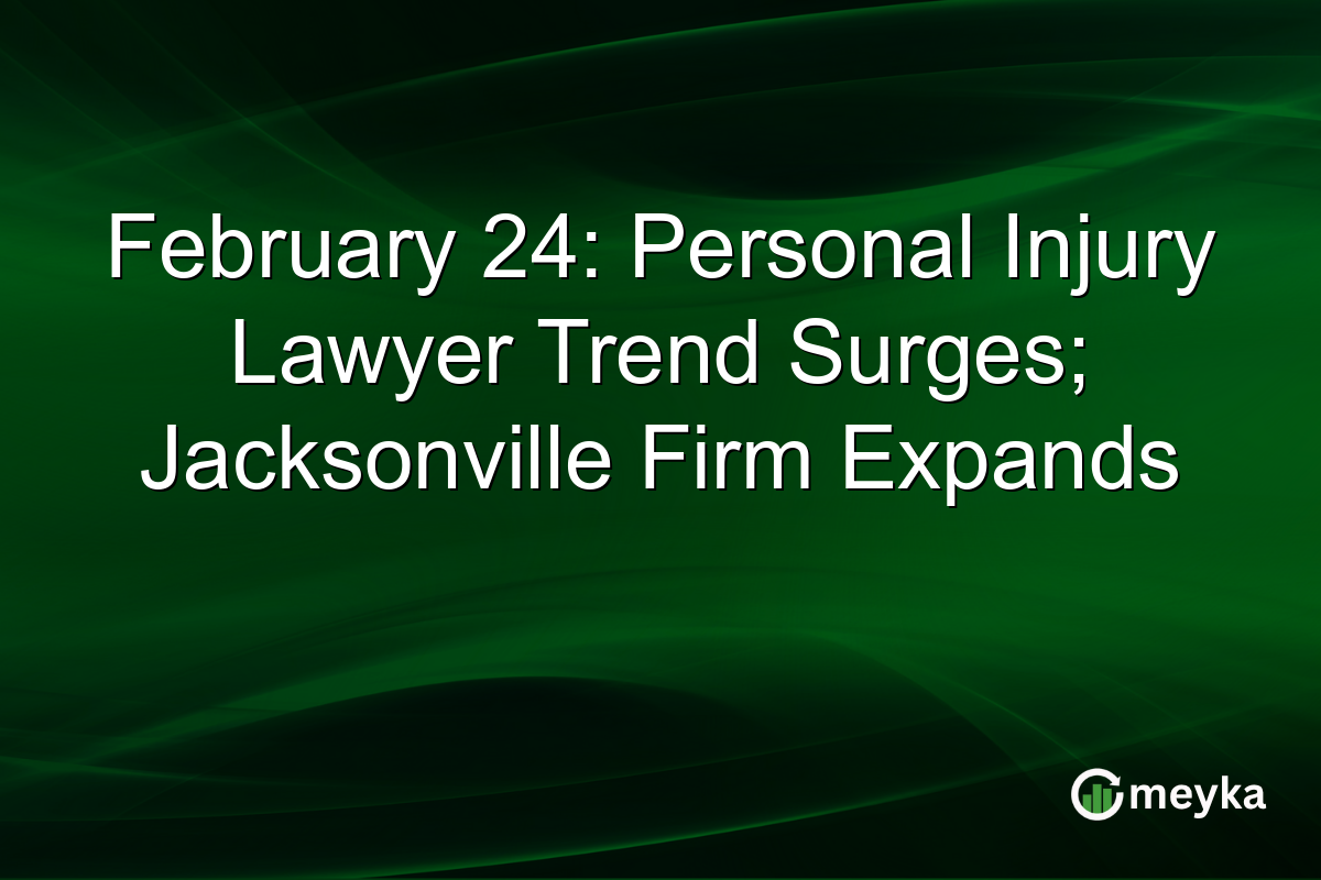 February 24: Personal Injury Lawyer Trend Surges; Jacksonville Firm Expands