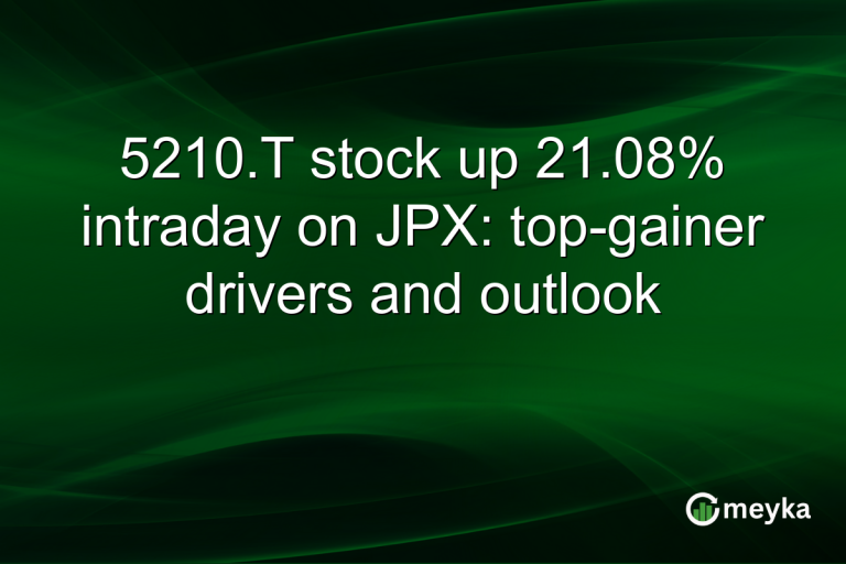 5210.T stock up 21.08% intraday on JPX: top-gainer drivers and outlook