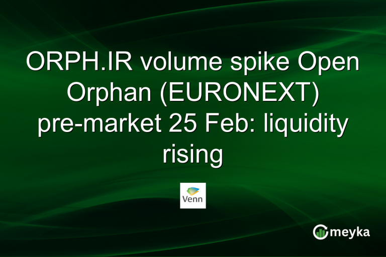 ORPH.IR volume spike Open Orphan (EURONEXT) pre-market 25 Feb: liquidity rising
