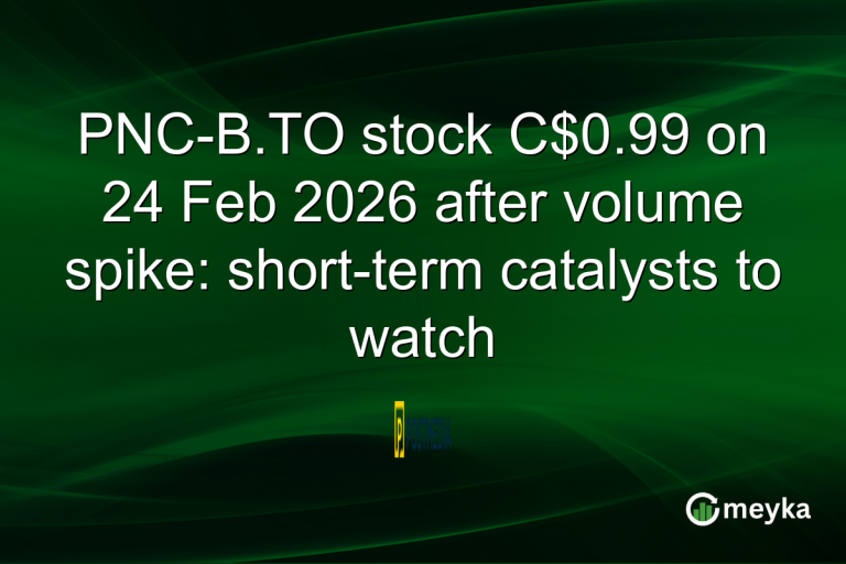 PNC-B.TO stock C$0.99 on 24 Feb 2026 after volume spike: short-term catalysts to watch