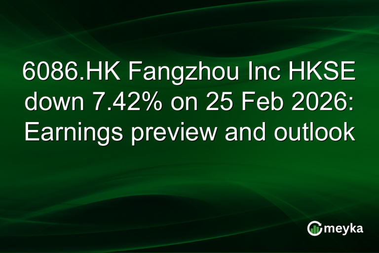 6086.HK Fangzhou Inc HKSE down 7.42% on 25 Feb 2026: Earnings preview and outlook