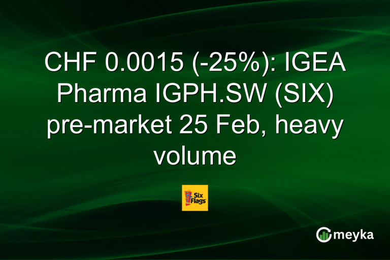 CHF 0.0015 (-25%): IGEA Pharma IGPH.SW (SIX) pre-market 25 Feb, heavy volume