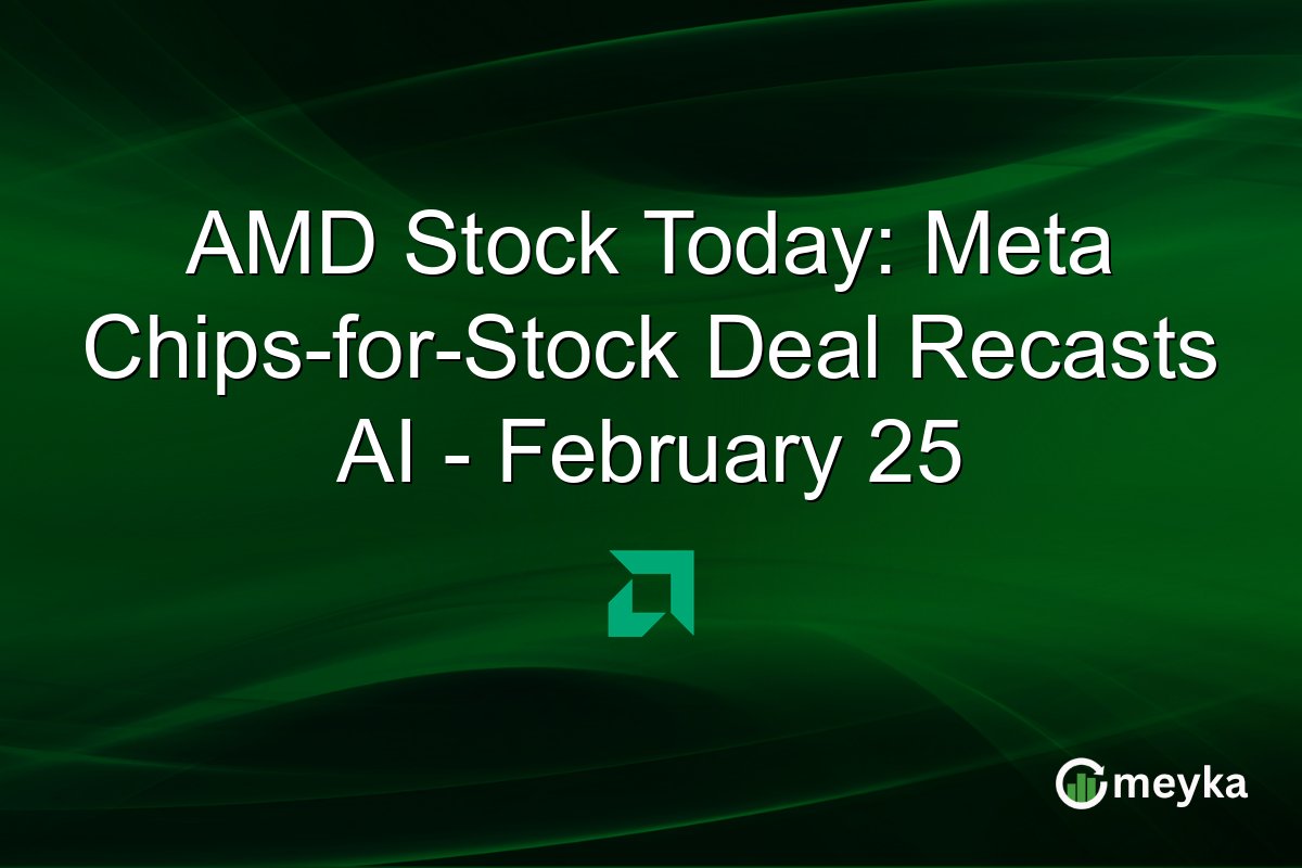 AMD Stock Today: Meta Chips-for-Stock Deal Recasts AI – February 25